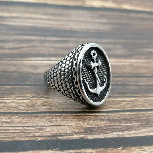 Anillo con patrón para hombre