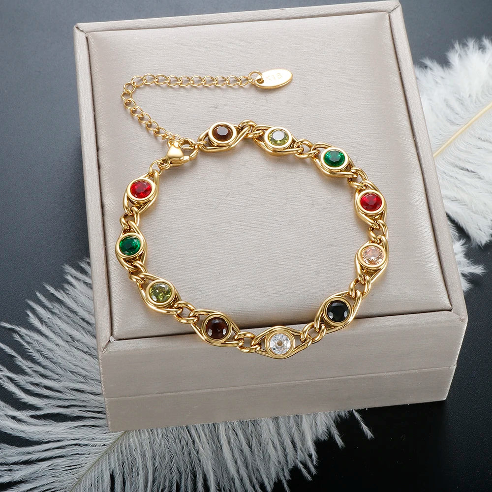 Brazalete charm multicolor