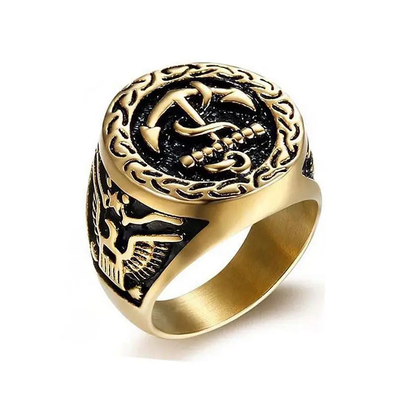 Anillo con patrón para hombre