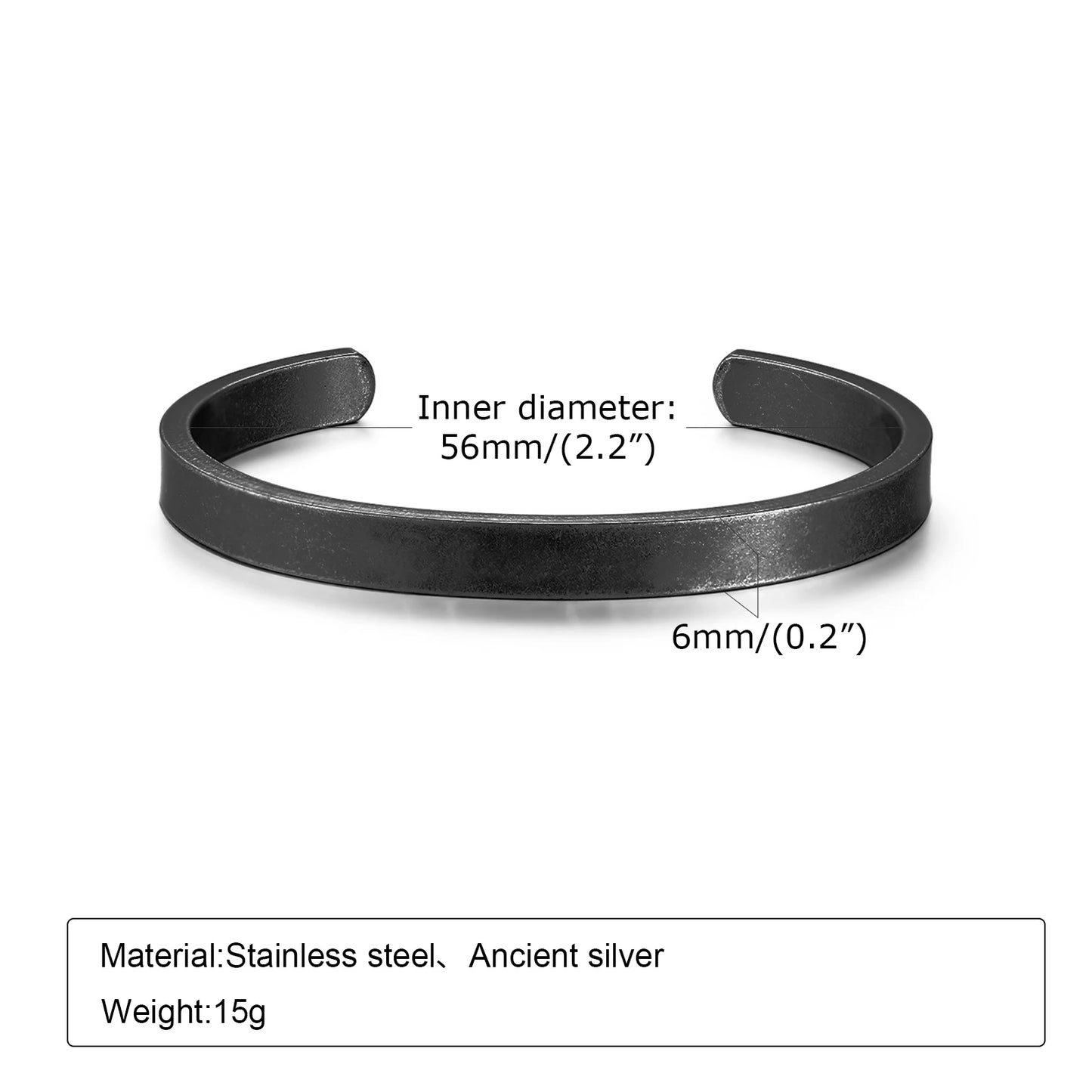 Brazalete abierto para hombre