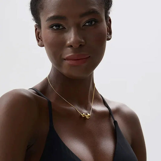 Colgante de cuentas redondas