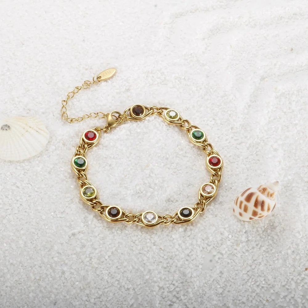 Brazalete charm multicolor